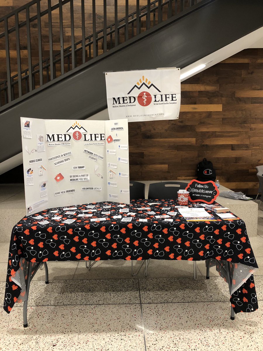 medlifelamar's tweet photo. come see us at the SET until 1 to learn more about our mission &amp; upcoming plans!!❣️ https://t.co/dgIbmf4ikb