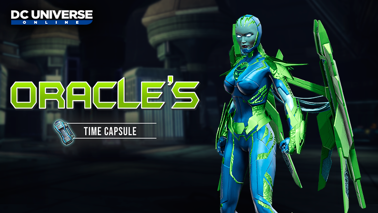 DCUO's tweet photo. Oracle's Time Capsule is here with gear and styles inspired by the Birds of Prey: https://t.co/PsJiVZgD2r https://t.co/AJIrIuYZh7