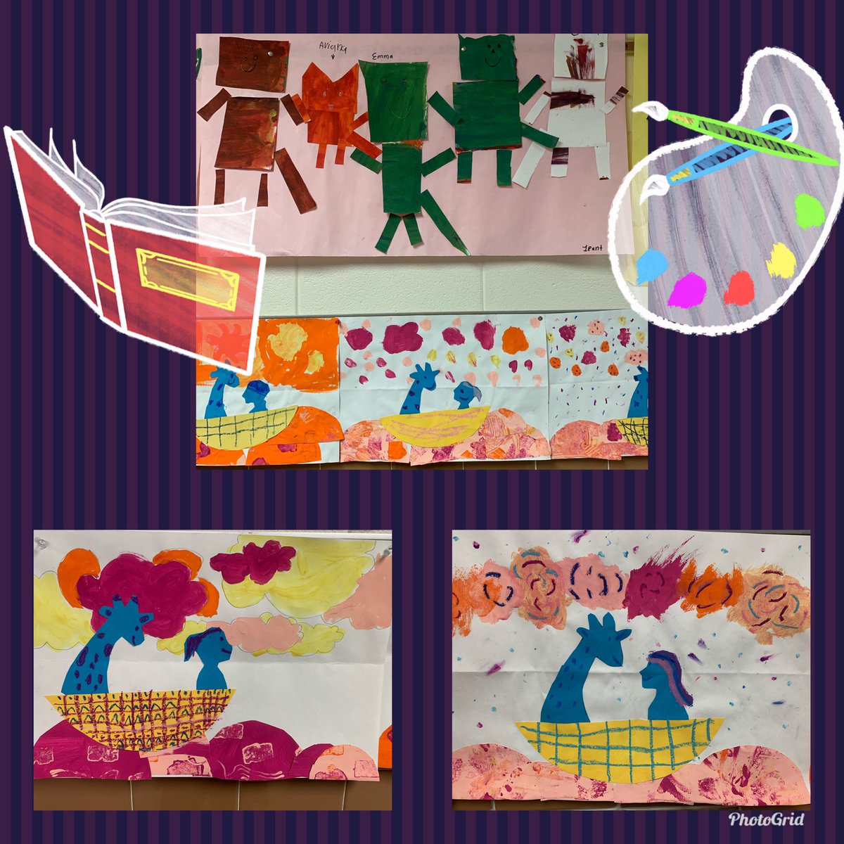 <a href="/MsBeglenMusic/">Sarah Beglen</a> Ss create such amazing artwork after listening to stories that inspire them. Love how she blends literacy and fine arts then shares the beautiful artwork through the halls of <a href="/D60Holmes/">Holmes Primary School</a> to brighten the Ss days! #d60learns