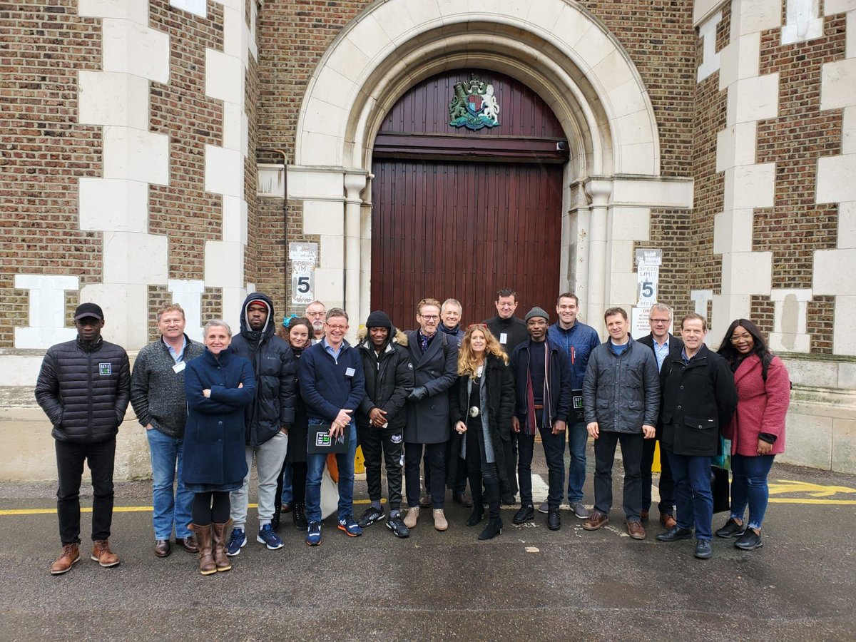 Key4LifeUK's tweet photo. Yesterday #Key4Life led a visit to HMP Wormwood Scrubs for some of the Le Loop team who raised money through cycling the whole Tour De France route last year to raise funds for the William Wates Memorial Trust, who have funded Key4Life. https://t.co/wRzhFG7RfS