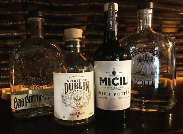 whiskeydingle's tweet photo. Curious about Poitín? We've got a few different bottles on the shelf here at the The Dingle Whiskey Bar so come in and give it a try!  
#poitin #whiskeybar #drinkresponsibly https://t.co/T6KslcfXUY
