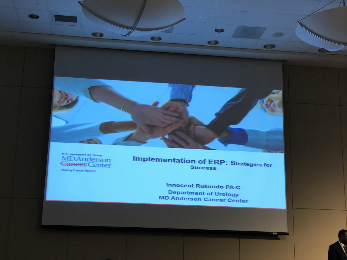 TTamikaW's tweet photo. @mo_seif informed us the data is key when implementing enhanced recovery after surgery . Then @Innocent4real taught us how to successfully roll out a new enhanced recovery program ๐๐ฝ๐๐ฝ#enhancedrecovery2020 @MDAndersonNews @SurenaMatinMD @cgwoodMD @BSterlingAGACNP @Reena_Cherry https://t.co/Gk7fo47mBL