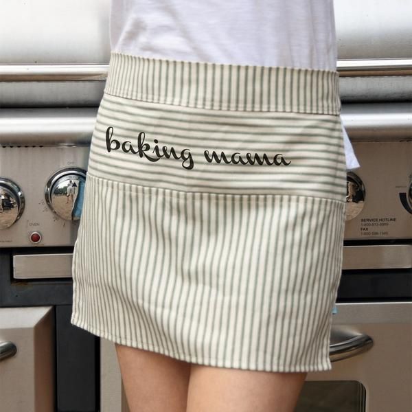 Get ready for baking in your kitchen with this sweet half-apron featuring a bold script across the front and striped canvas ticking - also available in "southern kitchen" and "bon appetit" versions! 🍰 buff.ly/37NbWMq