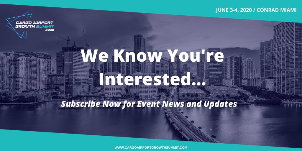 At Cargo Airport Growth Summit 2020, attendees will have the opportunity to meet and network with top-level executives in air cargo from around the world while learning how to advance their air cargo practice. Get notified on event updates: buff.ly/2tZFTuw #CAGS20