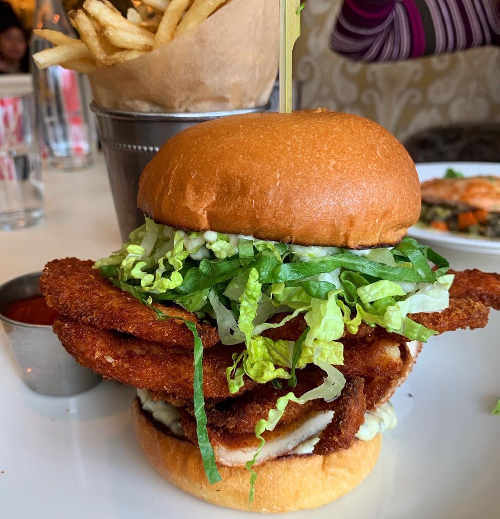 Crispy Chicken Sandwich - Our Menu - Vitruvian Park Tavern - Addison's  hidden gem