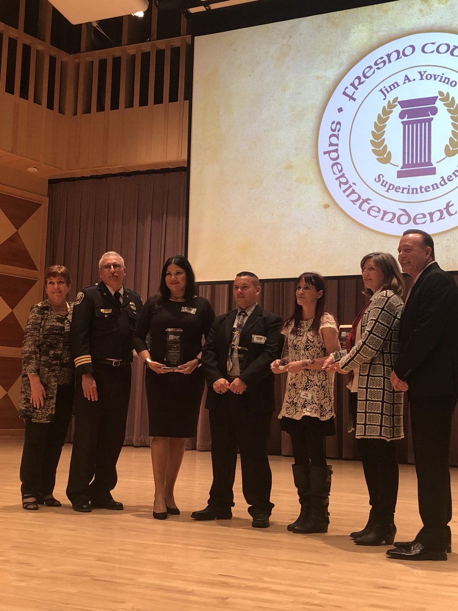Our five William F Noli ROP Outstanding Service Award winners, Deputy Chief Russ Marks, Rochelle Cantu, Det. Richard Gutierrez, Teri Matthews, and Kelli Austin. Thank you to our winners and all of our industry advisors!