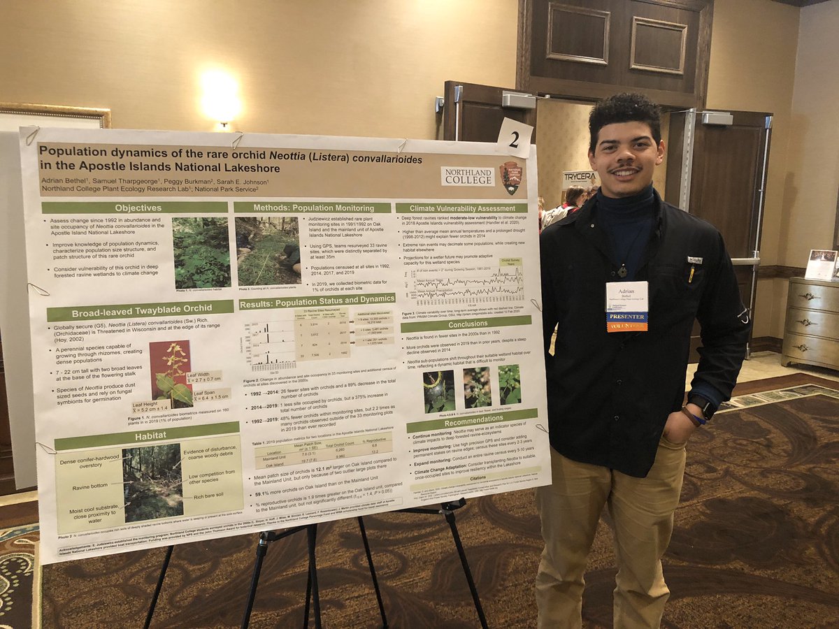 baweiland23's tweet photo. @Atrain473 got to do his field research in the apostle islands on a diminuatuve lil orchid! So jealous. #fieldwork #scicomm @WIWetlandsAssoc #WWAconference https://t.co/wphmFJnM8D