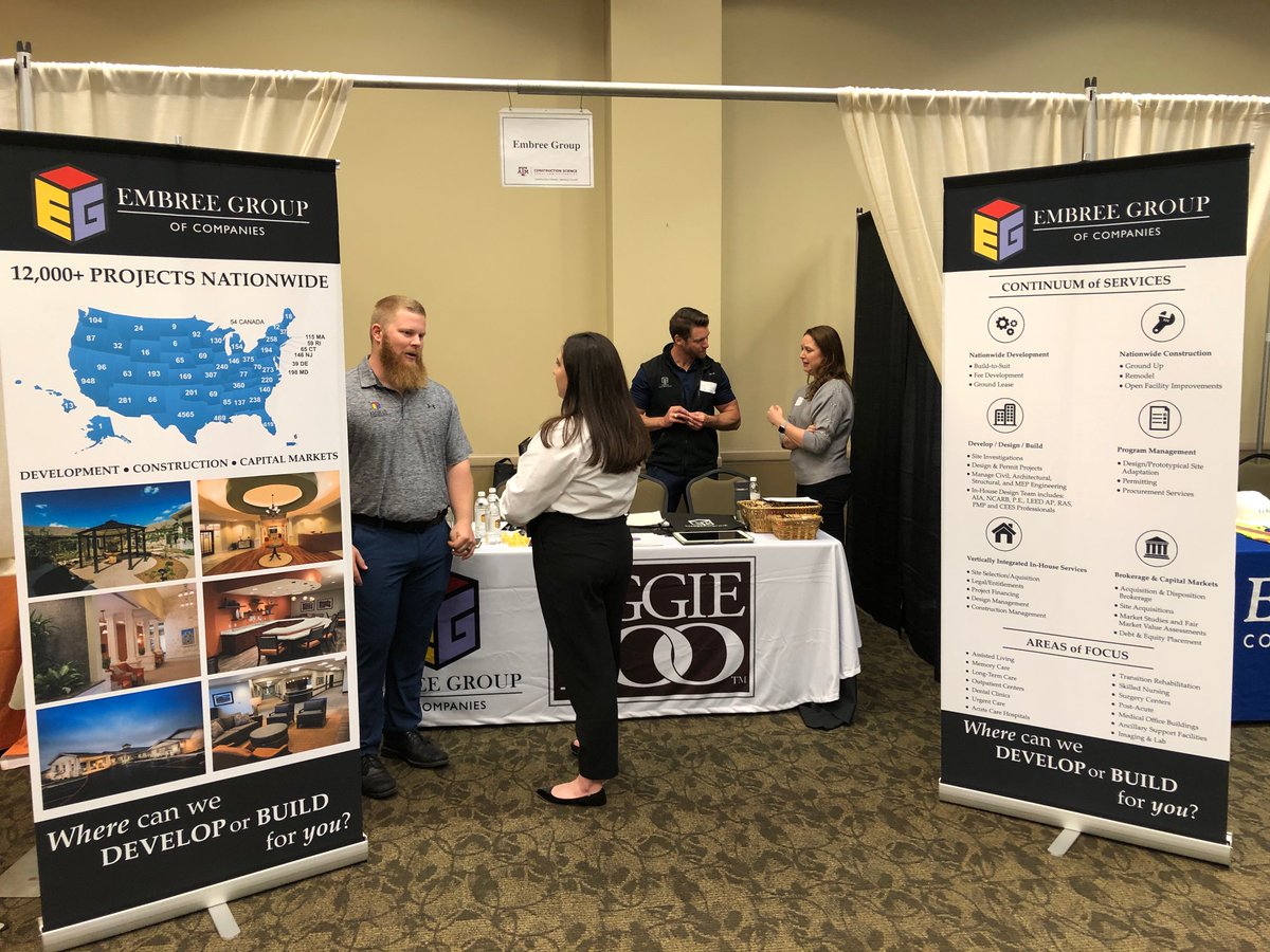embreegroup's tweet image. Thank you to all of those who attended today&apos;s career fair. It was great getting to meet these future graduates.   #EmbreeGroup #Aggie100Company @hireaggies