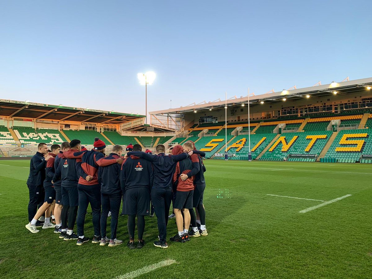 🌹 @EnglandRugby U20s getting a feel for the Gardens. It’ll be packed with over 5,000 supporters tomorrow evening - and there’s still time to join them. ➡️ northamptonsaints.co.uk/buytickets