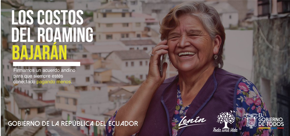 #RoamingMásBarato| ¡Tenemos buenas noticias para el país!
Con la reducción de tarifas de roaming internacional te podrás comunicar a menor costo con tus seres queridos desde cualquier lugar de Ecuador, Perú, Colombia o Bolivia.