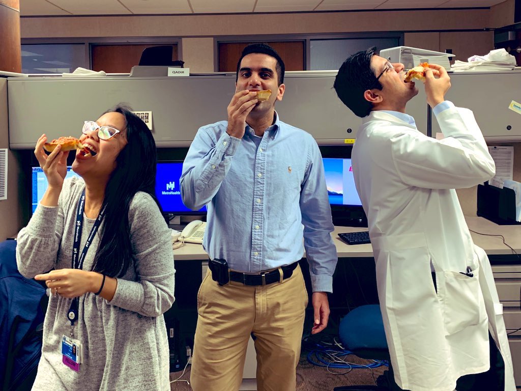 Yes we had this deep dish <a href="/LouMalnatis/">Lou Malnati's Pizza</a> Pizza shipped frozen to us from Chicago to Cleveland! “Crust Us” we are pulmonary / critical care fellows 😜 #CHESTChallenge2020 <a href="/accpchest/">CHEST</a> @ishanlalani