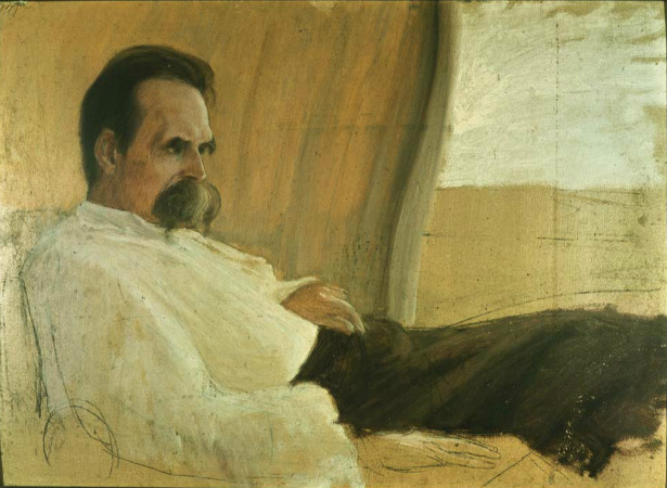 Friedrich Nietzsche On His Sick Bed, Hans Johann Wilhelm Olde, 1889

'Nietzsche Ağladığında' kitabında  Irvin D. Yalom Nietzsche' nin geçirdiği ağır migren ataklarına itafen şöyle diyor: "bazen baş ağrılarımın, beynimdeki doğum sancıları olduğunu düşünüyorum."