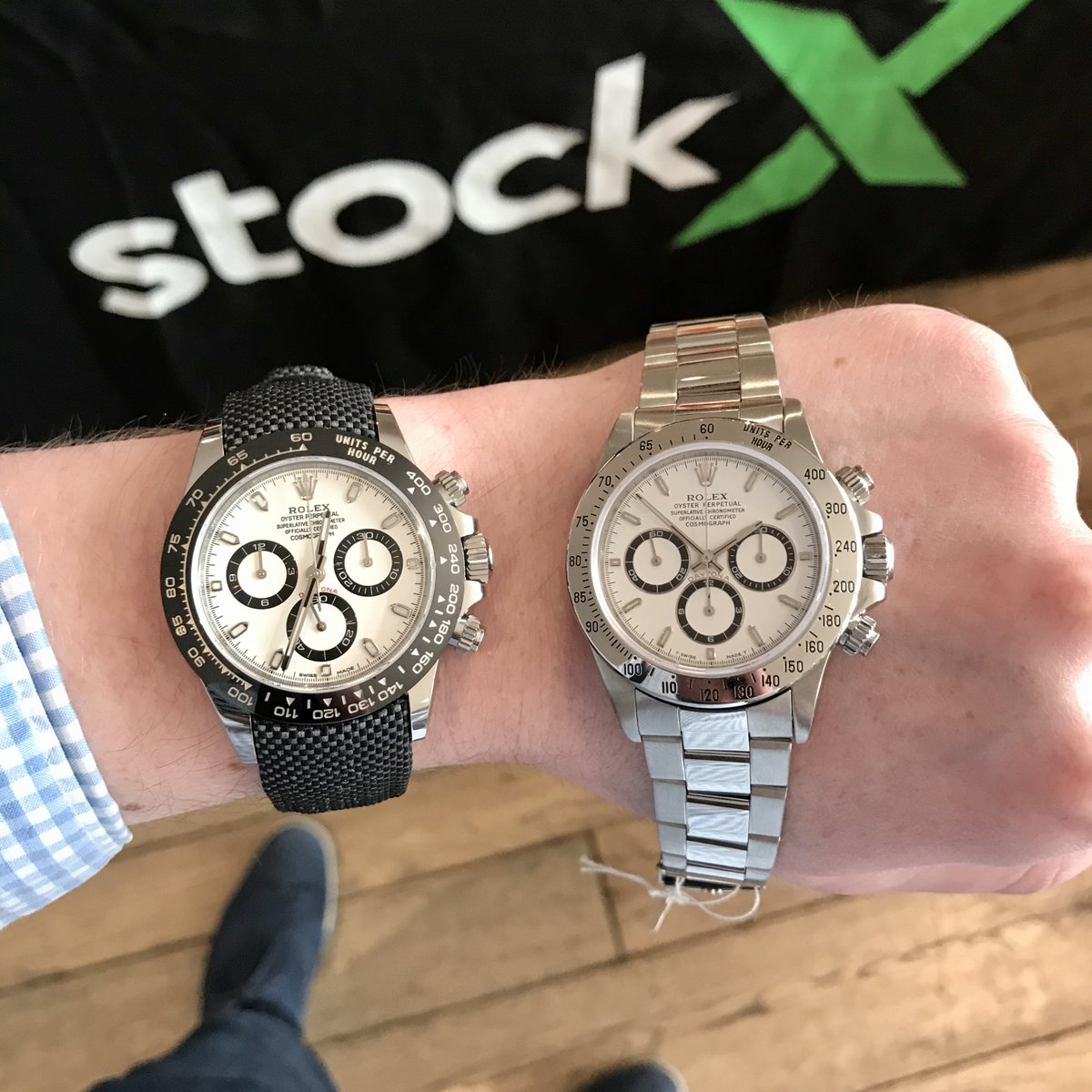everestbands's tweet photo. #TBT to @WindUpWatchFair San Francisco 2019 with our friends @StockxWatches 🙌We will be back in San Francisco for this years #WindUpWatchFair next month and can't wait to see everyone 💪
| Customize your Rolex watch at https://t.co/3p8EseFOwe #rolex #rolexdaytona #everestbands https://t.co/V2Y9DyblbB