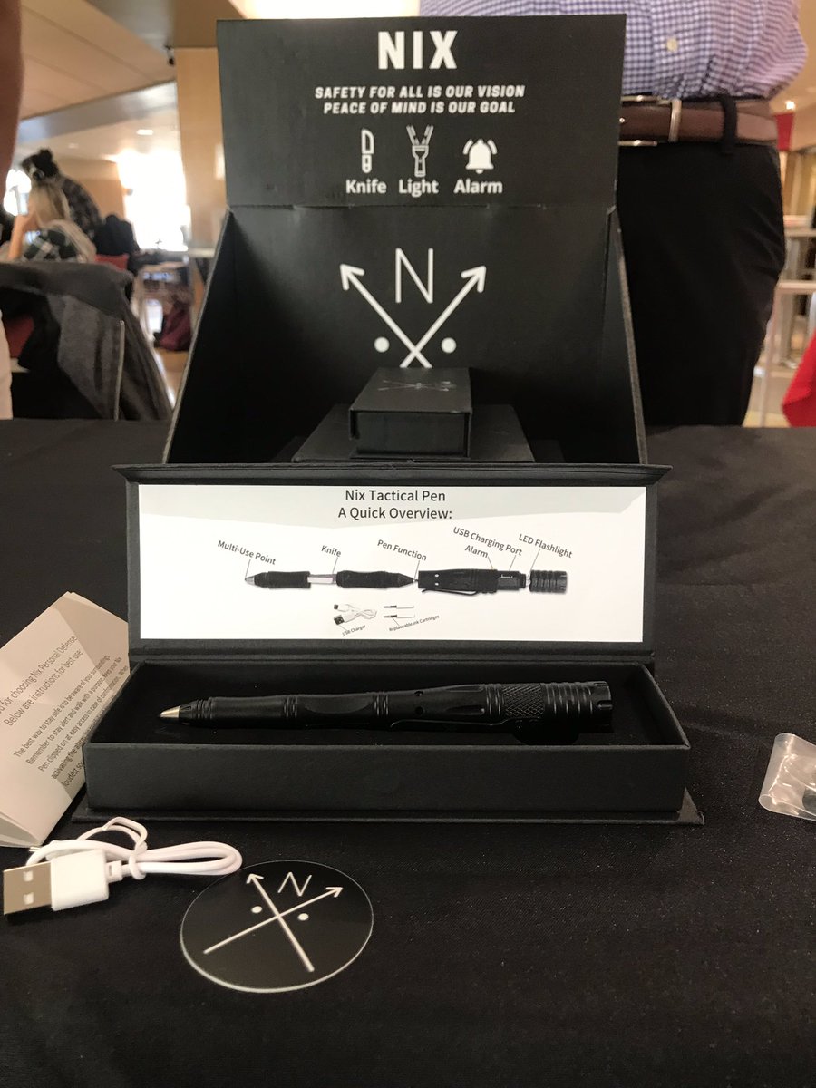 itsonusutah's tweet photo. Come see us and meet our sponsor Nix Personal Defense! We’ll be at the Union by Einsteins until 2pm today! Nix Personal Defense is selling multi-use, tactical, personal defense pens. A percentage of the proceeds goes directly towards funding our Utah chapter. https://t.co/GiUrGAeHST
