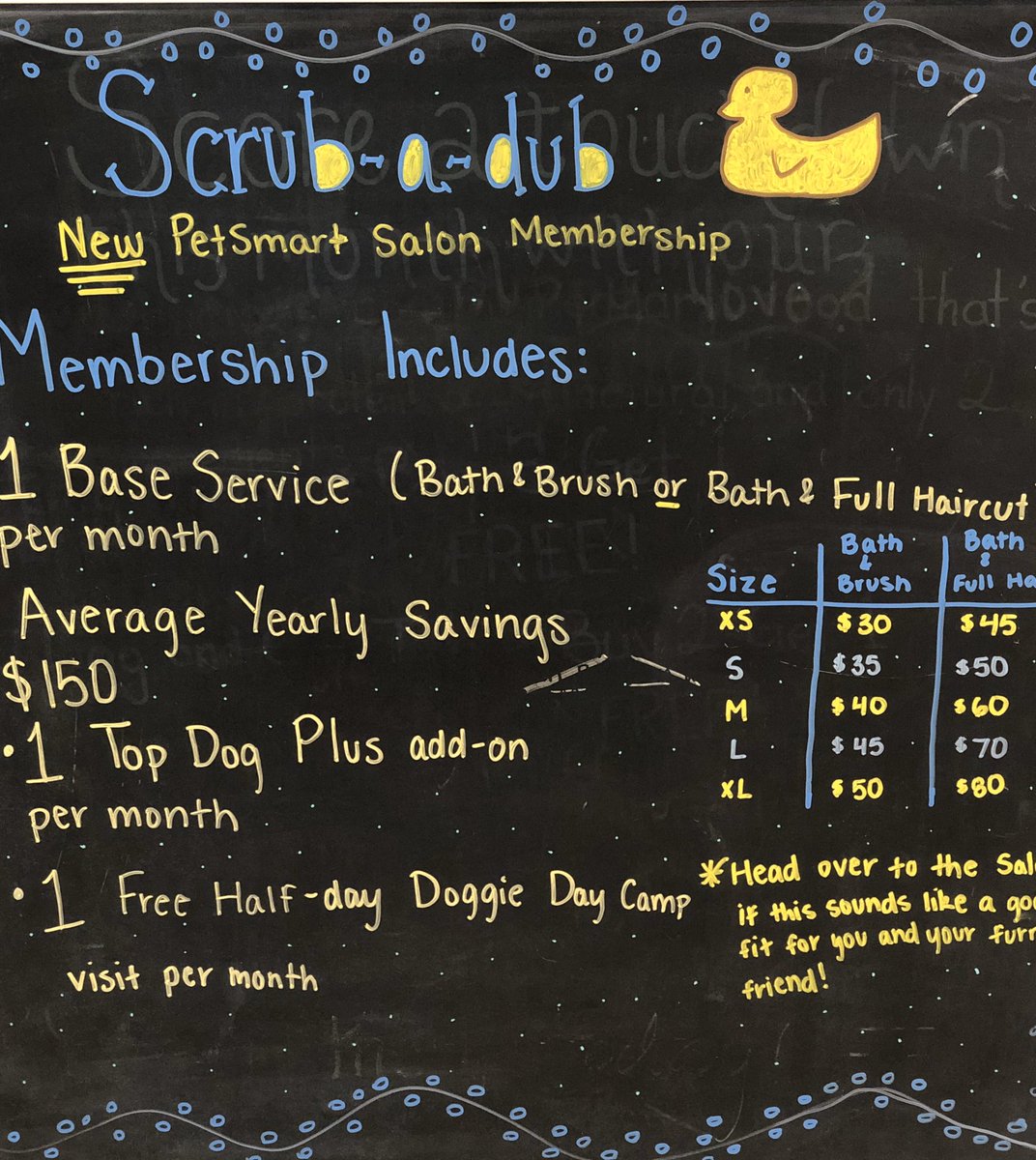 Ask one of our associates/groomers about how YOU can be part of The scrub-a-dub club! If you love to pamper your pup this membership is perfect for you! #Scrubadub #petsmartgrooming #fortheloveofpets #fortheloveofgrooming <a href="/CraigZ_petm/">Craig Zschiesche</a> <a href="/DonnaDslack/">Donna Slack</a> <a href="/LifeatPetSmart/">Life At PetSmart</a> <a href="/PetSmartChariTs/">PetSmart Charities®</a>