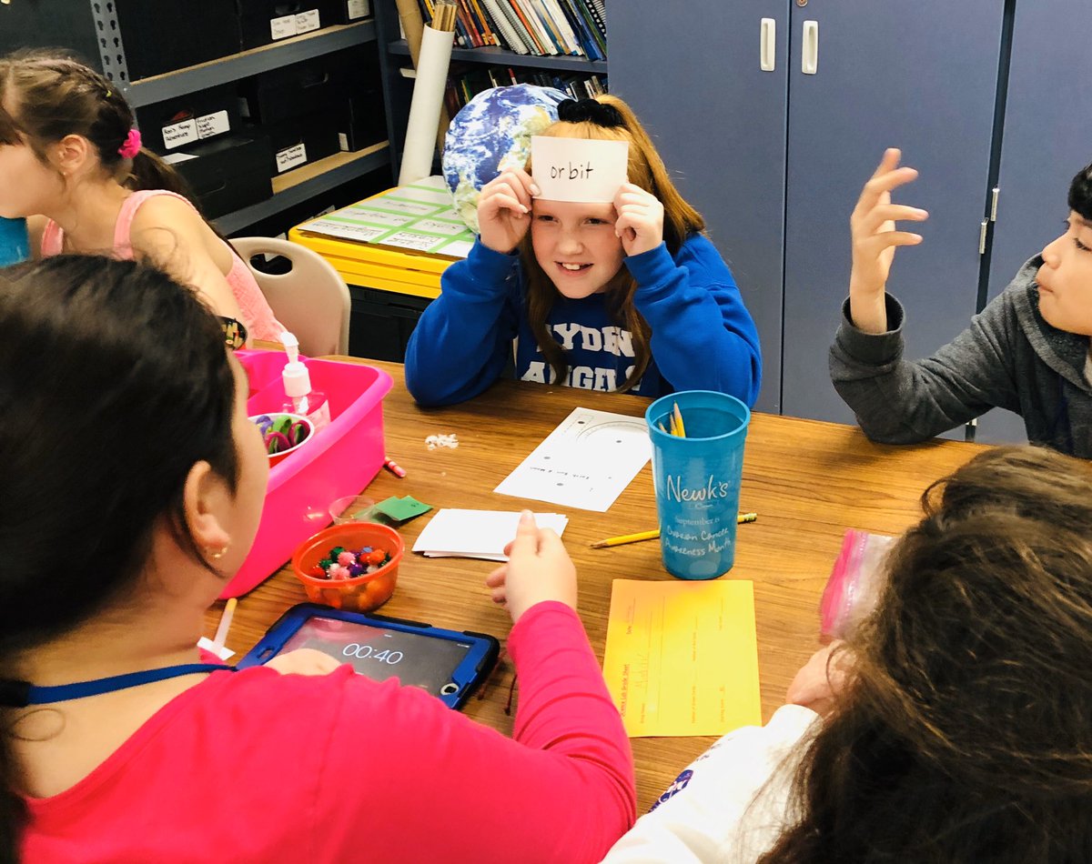 ShemellarD's tweet photo. My students played Earth’s Rotation-Day/Night Cycle Headbands. They really enjoyed this test review. @lightseysclass @WMEWildcats @katyisd #Earthrotates https://t.co/MttymKc1R2