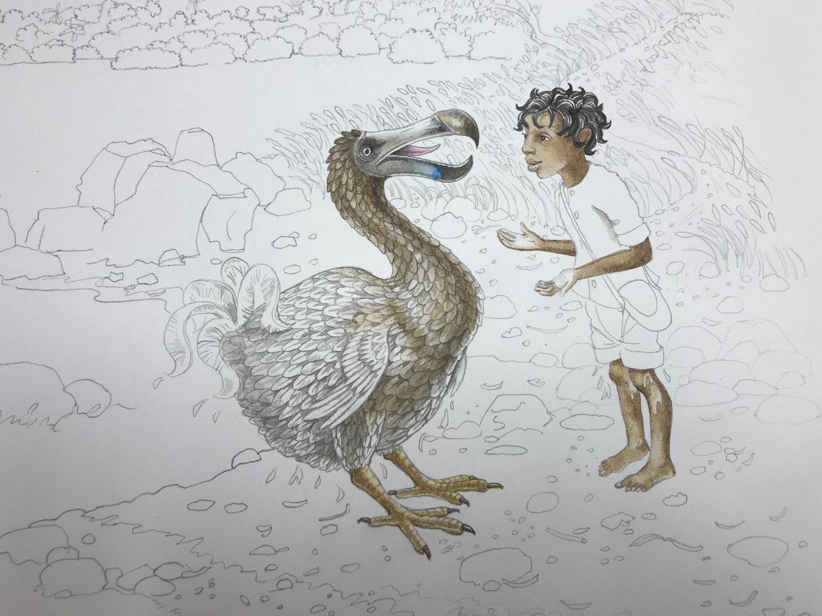 Chrishta2's tweet photo. In THE LAST EGG, a story of courage, trust and love between a boy and a bird, the last Dodo has laid the last egg.  Will they be able to keep it safe before it’s too late? #extinction #PBPitch https://t.co/cnZNMANYBc