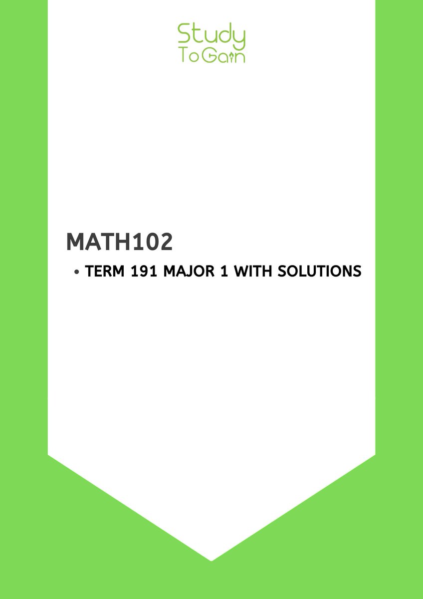 Studytogain's tweet photo. ๐ฅMore solutions got uploaded to https://t.co/DLFBeQsEnr
๐ฅ#KFUPM students, are you ready for the #Major_1 of #Math102? https://t.co/VZDvghyixP