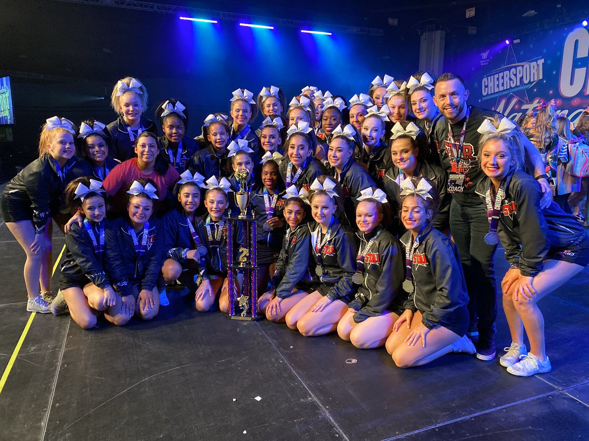 Watching back out two 0️⃣ deductions routines! So proud of our team!! 2️⃣nd Place <a href="/CHEERSPORTCorp/">CHEERSPORT Corp</a> Medium Senior L4! #starBIG10 <a href="/STAR_TeamStar/">STAR Athletics NJ</a> #SLATEera