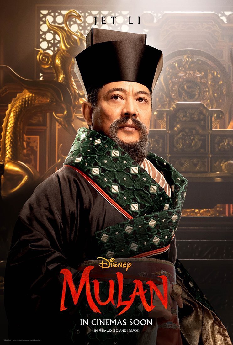caleblovesfilm's tweet photo. Four new character posters for โMulanโ have been released ๐
#Disney #Mulan #Mulan2020 #HuaMulan #ChenHonghui #CommanderTung https://t.co/rh8vOR3Tj5