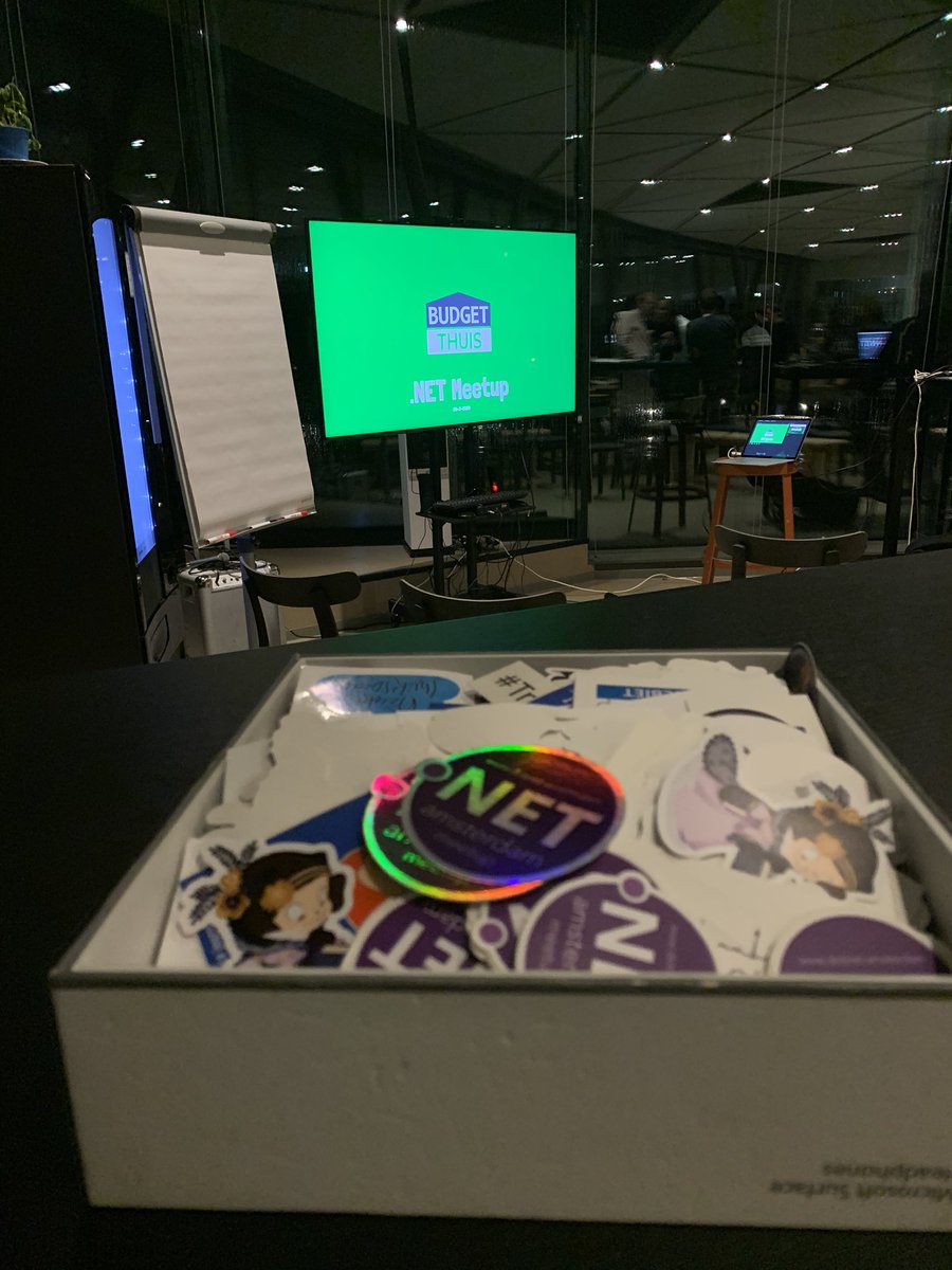 MyStickerbox's tweet photo. Tonight at #dotNetMeetup at @BudgetThuis in #Amsterdam https://t.co/nrUqyTKpkI