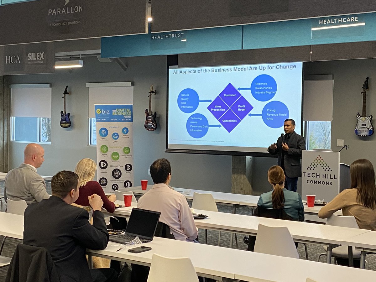 nashtechcouncil's tweet photo. Learning from Sridhar Sunkara, CEO of @Think_eBiz &amp; Thinkproxi at today’s #NTCTechTalk about digital transformation and understanding the dangers of businesses stuck in fixed mindsets! https://t.co/zJ4z08OaoD