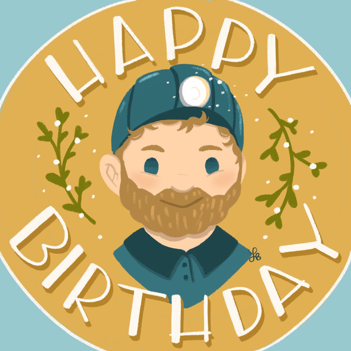 LaurenBeardall's tweet photo. Happy Birthday to the most handsome safety guy in the whole world! Can’t imagine my life without you, thank you for being born! ❤️ #husband #happybirthday #safetyguy #handsome #love #beardallfamily #birthdayboy #illustration #laurendraws #doodle #cute #procreate https://t.co/1qC6SOMdPU