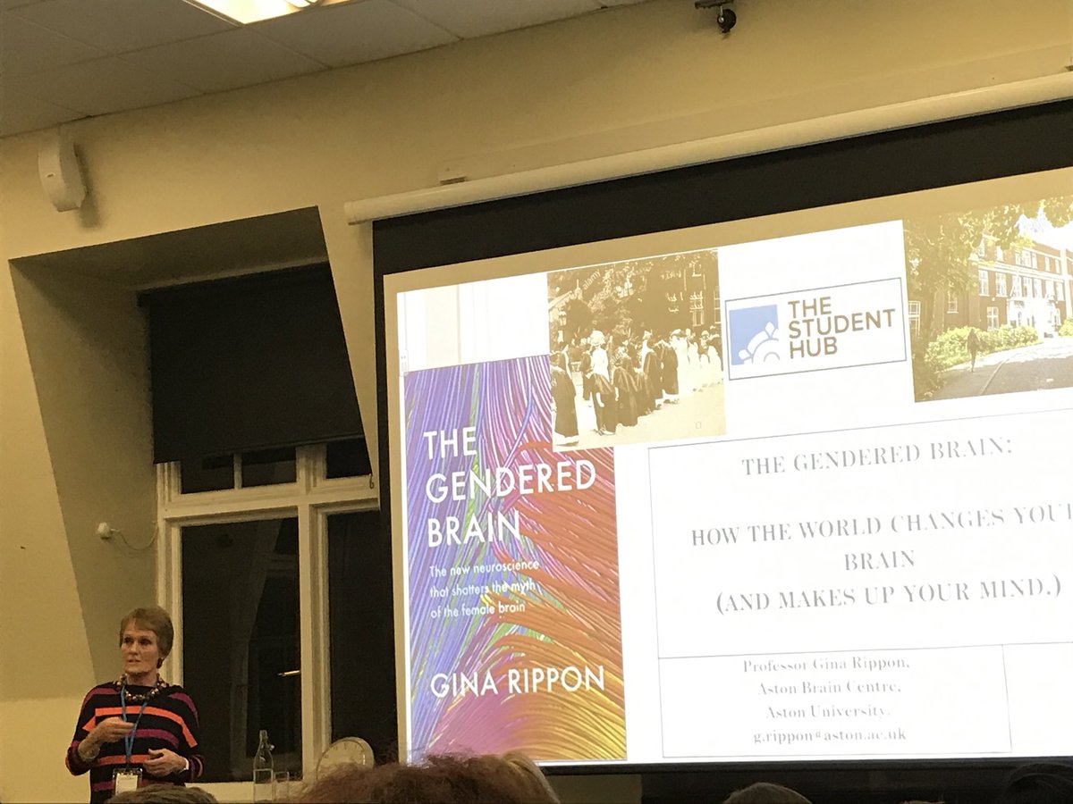 lesliemv's tweet photo. #regentsuniversity cognitive neuroscientist and autism researcher Gina Rippon talking about her new book ‘ The Gendered Brain’. and differences between male and female brains. https://t.co/7tBOp3i02f