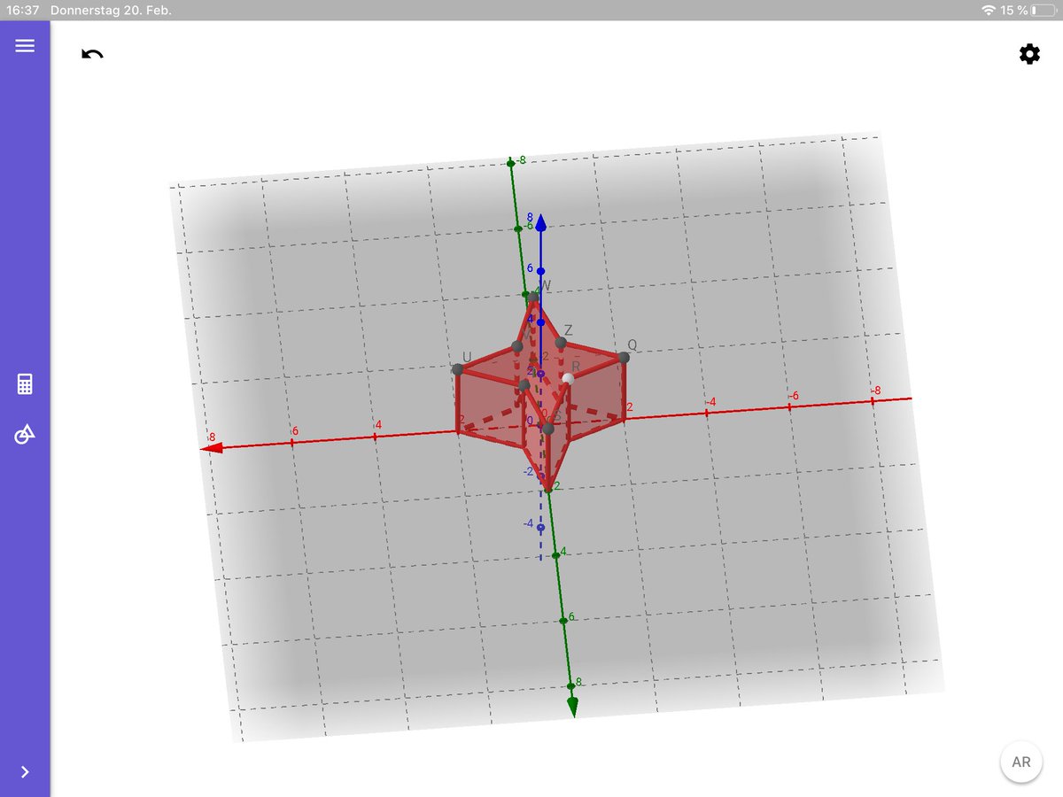haasbenn's tweet photo. Reconstruction of a cube with the help of augmented reality in @geogebra 3D and a 3D Printer 😉. #mathsarefun @lerne_digital @ZukunftLernen @DigiLuxembourg @DZLMATHE @educationweek #teacher #STEMeducation https://t.co/6azev4UT3t