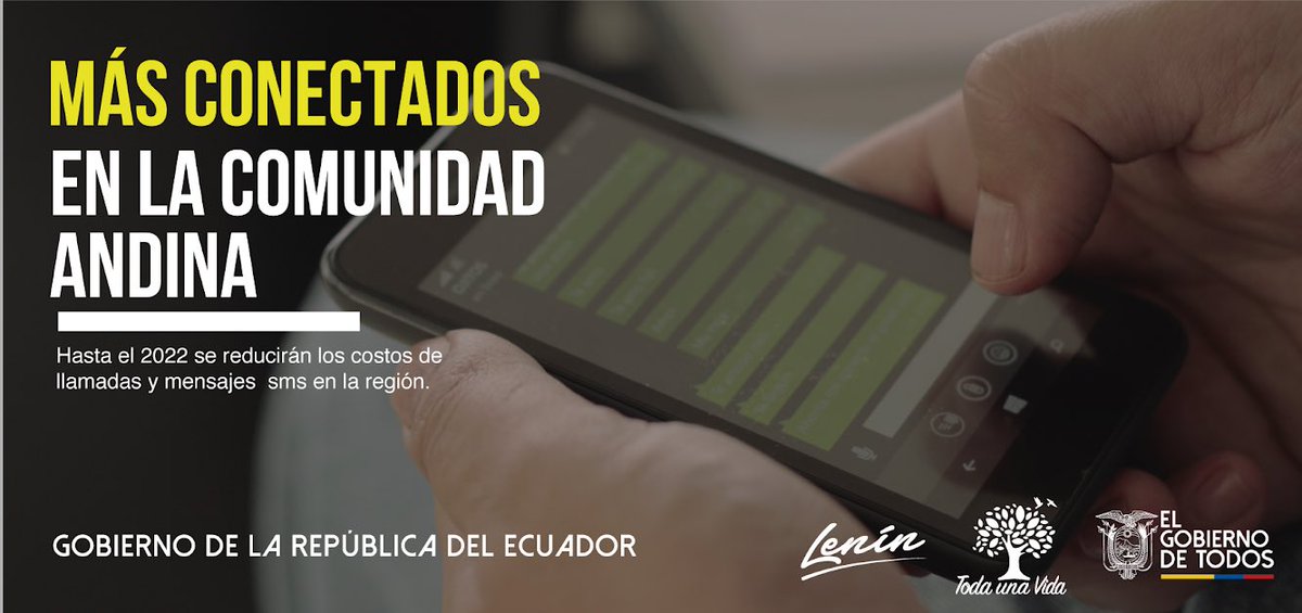 #RoamingMásBarato| La tecnología nos une, por eso con la reducción de las tarifas de roaming toda la Comunidad Andina estará más conectada.