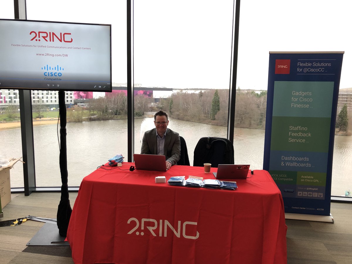 2RingCX's tweet photo. Cisco UK Partner Live 2020 is underway! @2Ring4UC is incredibly excited to be a part of this year's action-packed event and to meet our partners from the UK and Ireland! #CiscoUKPL20 #Cisco #CiscoLive #CiscoPartner #ContactCenter #CCTR #UC #2Ring4UC https://t.co/4RrEXgG8Oq