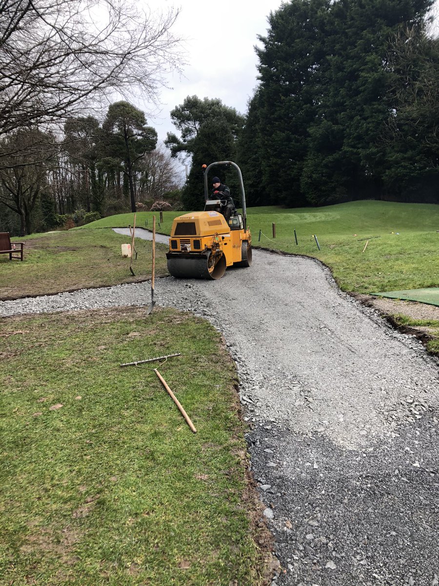 More great commitment <a href="/BelvoirParkGolf/">Belvoir Park GC</a>  the 4th path done with tarmac and the first of many hopefully. <a href="/SwanGolfDesigns/">Swan Golf Designs</a> <a href="/McGivernGolf/">Michael McGivern</a> <a href="/BIGGALtd/">British & International Golf Greenkeepers Assn.</a>