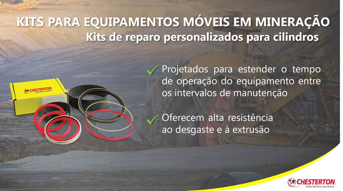 ChestertonLatam's tweet photo. Os Kits Chesterton de Reparo de Cilindros de alto desempenho foram projetados para estender o tempo de operação dos equipamentos entre os intervalos de manutenção.  Esses kits ajudam as empresas a controlarem seus custos e manter as margens por meio da otimização do valor. https://t.co/nGExQYEFR9