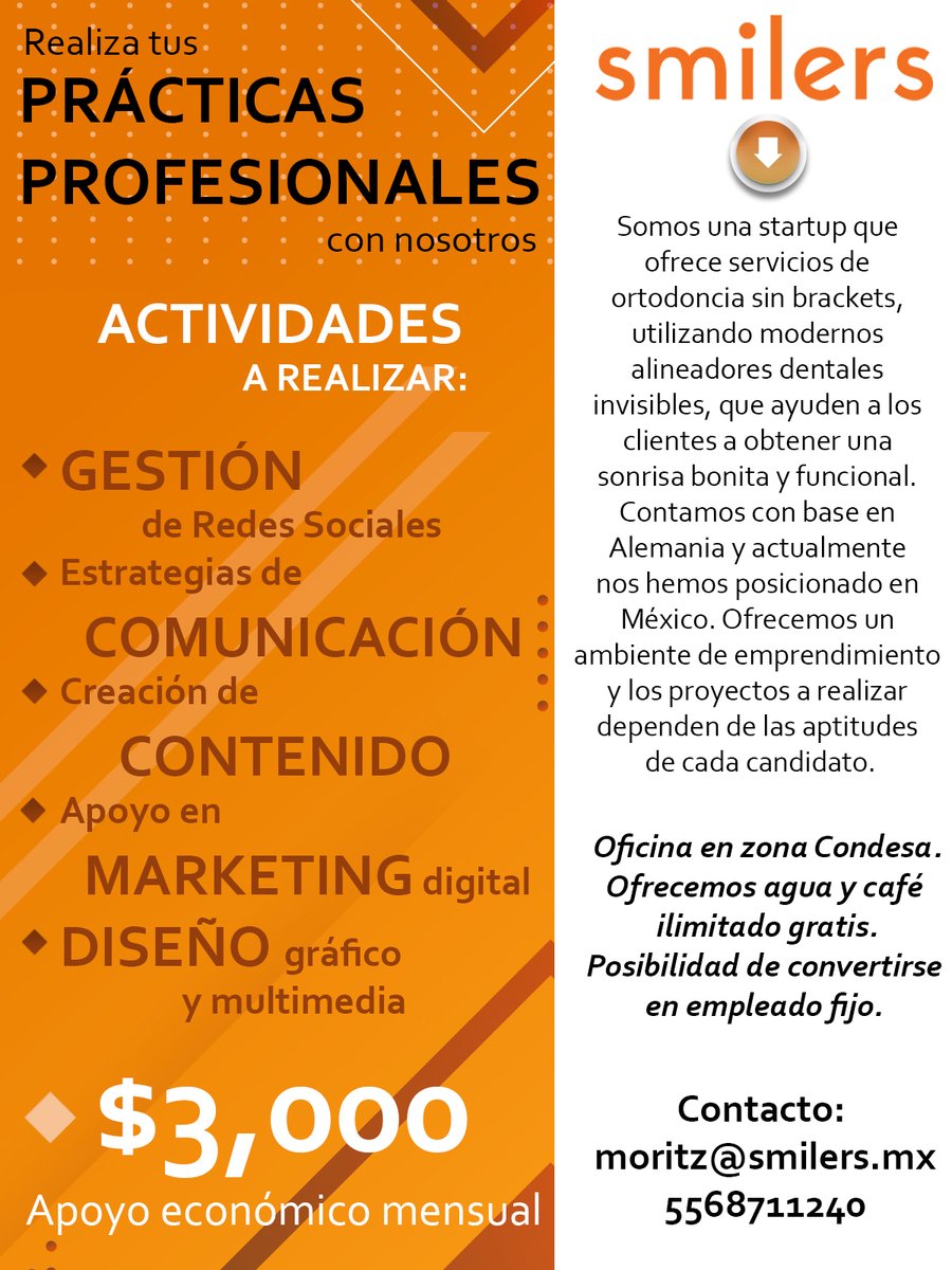 comunicacionUIA's tweet image. #OportunidadIbero

Si estás interesadx en realizar tus prácticas profesionales o ser becarix en una #startup alemana esta oferta te puede interesar.

Actividades de #ComDigital #ComEstratégica #Publicidad #Diseño