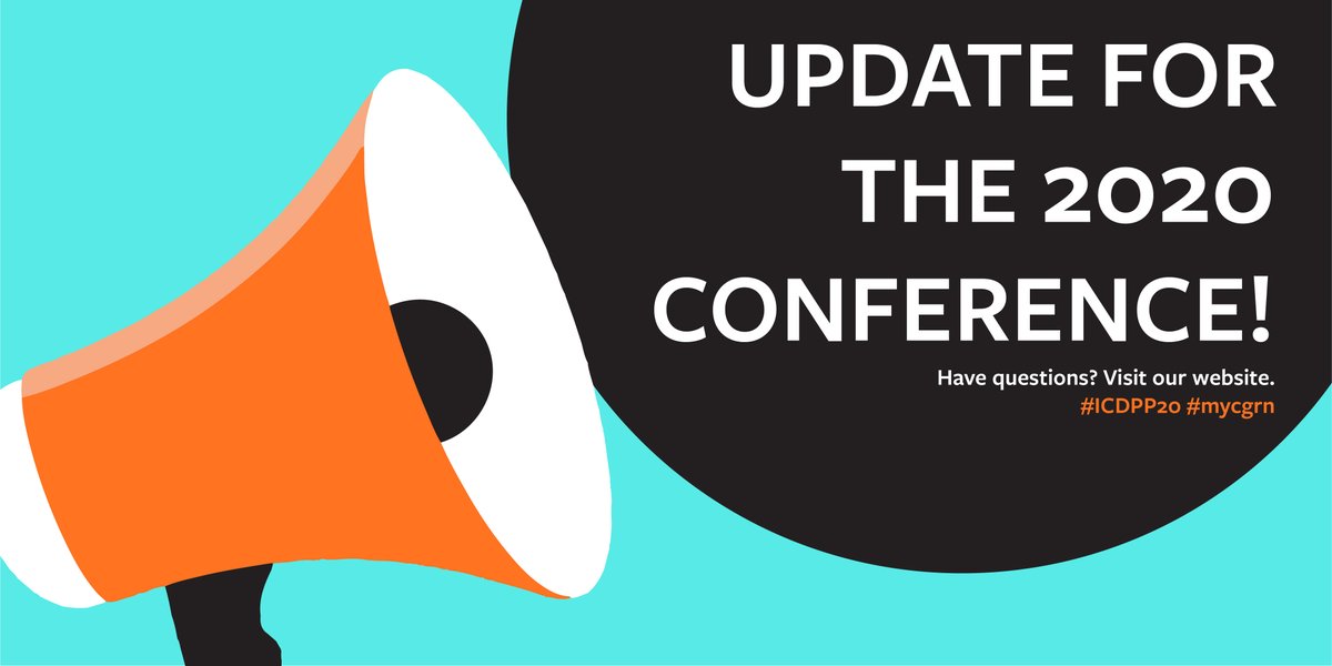 Due to venue capacity constraints, registration for the #ICDPP20 is now closed. If you have an accepted proposal &amp; would like to attend, visit the link below for more information. Please note that registration for virtual presentations is still open. bit.ly/2Vi7D6m