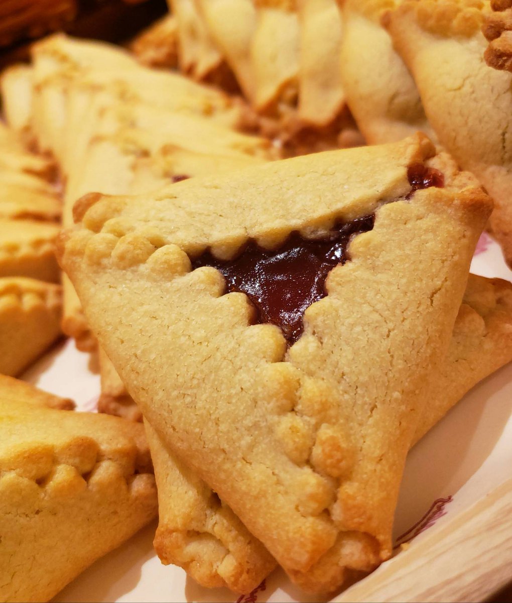 Hamentachen is here!  Available in raspberry,  apricot, prune, and poppyseed!