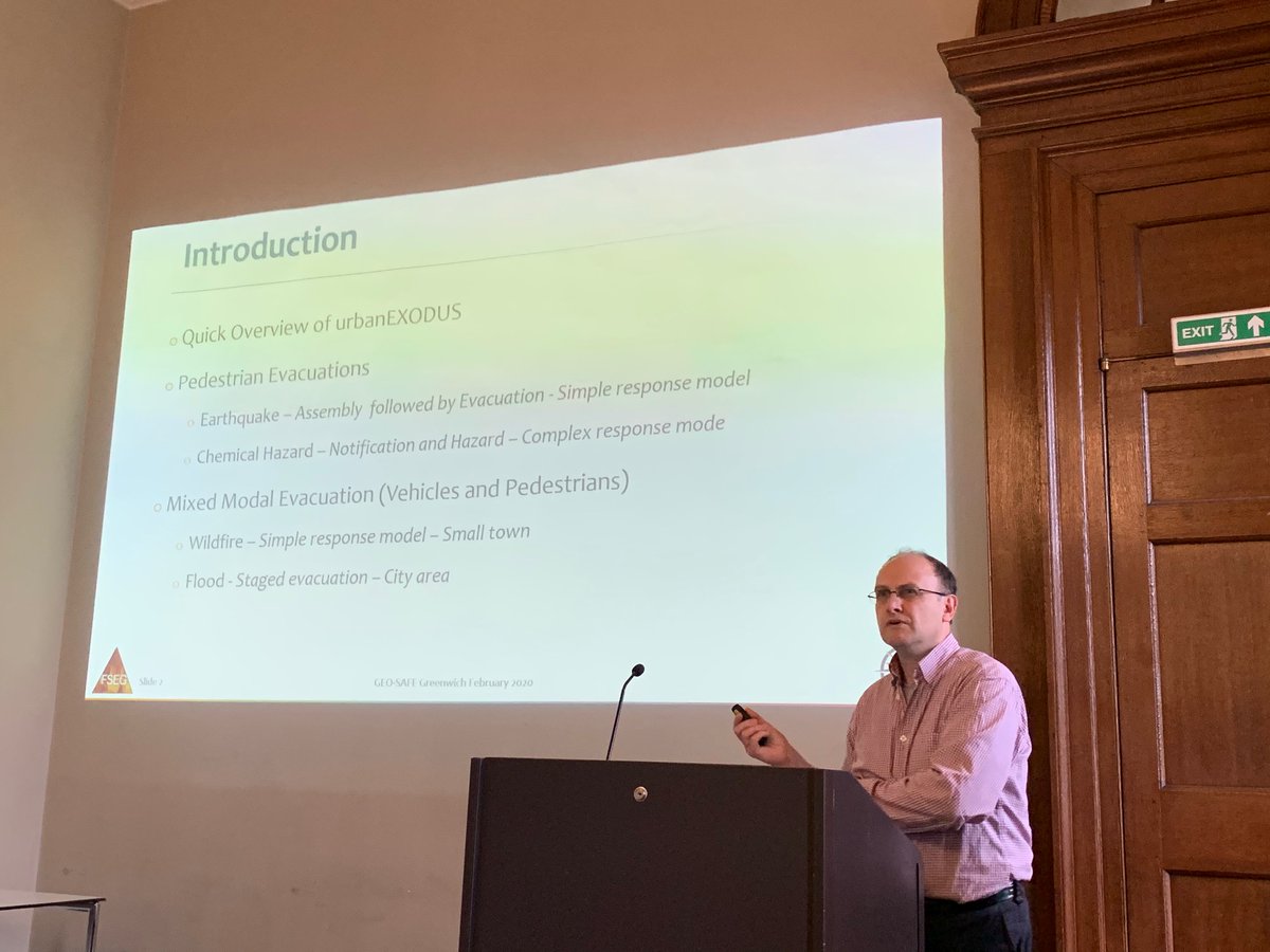 evacguy's tweet photo. #EU #Horizon2020 #RISE project #GEOSAFE workshop on #Wildfire Human Behaviour and #Evacuation #Modelling held at #UOG.  Get the proceedings at https://t.co/twzyYA2phr (PART4/4) https://t.co/c16FO546xO