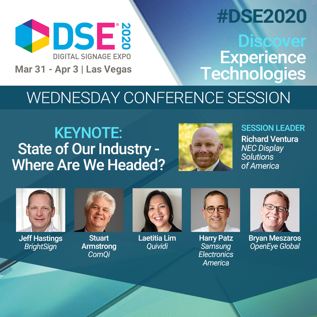 #DSE2020 - Don't miss your chance to hear from the thought leaders in our industry - Sign up for this session today!  #ComQiAtDSE
digitalsignageexpo.net/session/s01