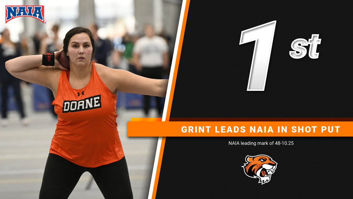 DoaneAthletics's tweet photo. #DoaneTF women will head north for this weekend's GPAC Championships in Mitchell, S.D., looking to return the trophy back to Crete. The Tigers have a couple of athletes currently ranked in the Top 5 of the NAIA in their events... https://t.co/HiApY5PHUe