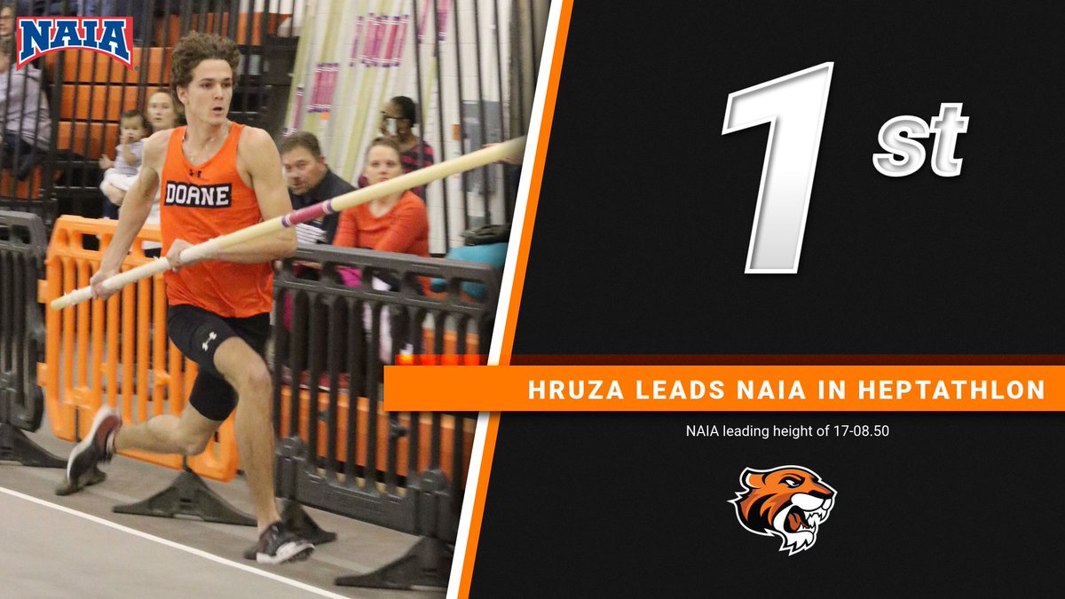 DoaneAthletics's tweet photo. #DoaneTF men will head north for this weekend's GPAC Championships in Mitchell, S.D., looking to defend their conference crown. The Tigers have a couple of athletes currently ranked in the Top 5 of the NAIA in their events... https://t.co/psELbjNKtm