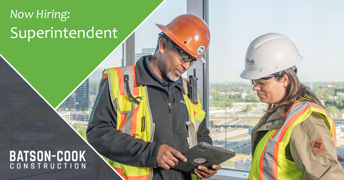 batsoncook's tweet image. Batson-Cook is #recuriting a #superintendent in #Charlotte, N.C. for a multi-million-dollar project. The ideal candidate will have at least 10 years’ experience in the industry and eager to lead a diverse team. #constructionjobs #batsoncook #careers ow.ly/uAqg50y3938