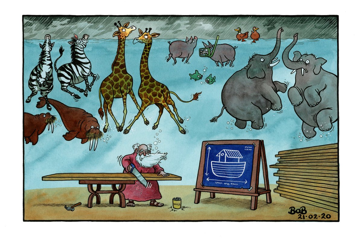 .<a href="/Telegraph/">The Telegraph</a> cartoon
#flood #StormDennisUK #StormEllen #ukfloods #Noah 
bobmoran.co.uk