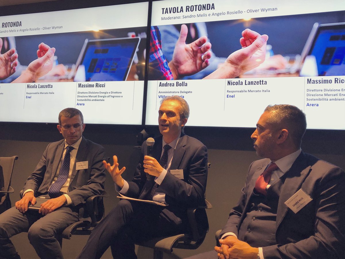 barbaragalli72's tweet photo. Per approfittare della rivoluzione digitale bisogna aprirsi alla collaborazione con altri, rendendo le loro innovazioni compatibili con la propria attività - Andrea Bolla, #vivigas, da @OliverWyman per parlare di #utilities #retail #OWEnergy #OWItaly https://t.co/zQF51E3KPv