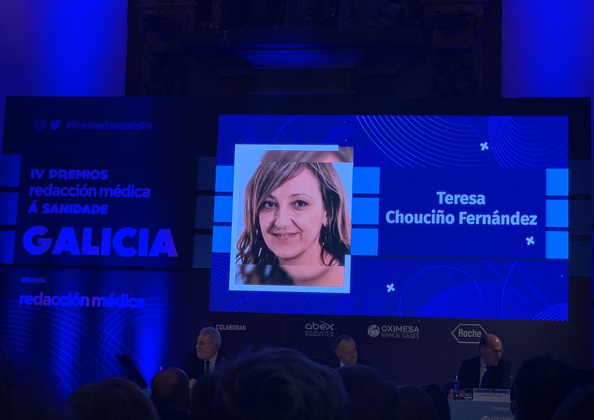 Un inmenso honor, haber sido seleccionado por <a href="/redaccionmedica/">Redacción Médica</a> para los premios #PremiosSanidadeRM . Enhorabuena a @teresachouciño y <a href="/JoaquinCubiella/">Joaquin Cubiella</a> por el galardón. <a href="/JoseJuanatey/">José R. Juanatey</a> <a href="/javierlopezpais/">Javier L. Pais</a> <a href="/cardiologiaCHUS/">CARDIOCHUS</a> <a href="/rafavidalperez/">rafavidalperez</a>