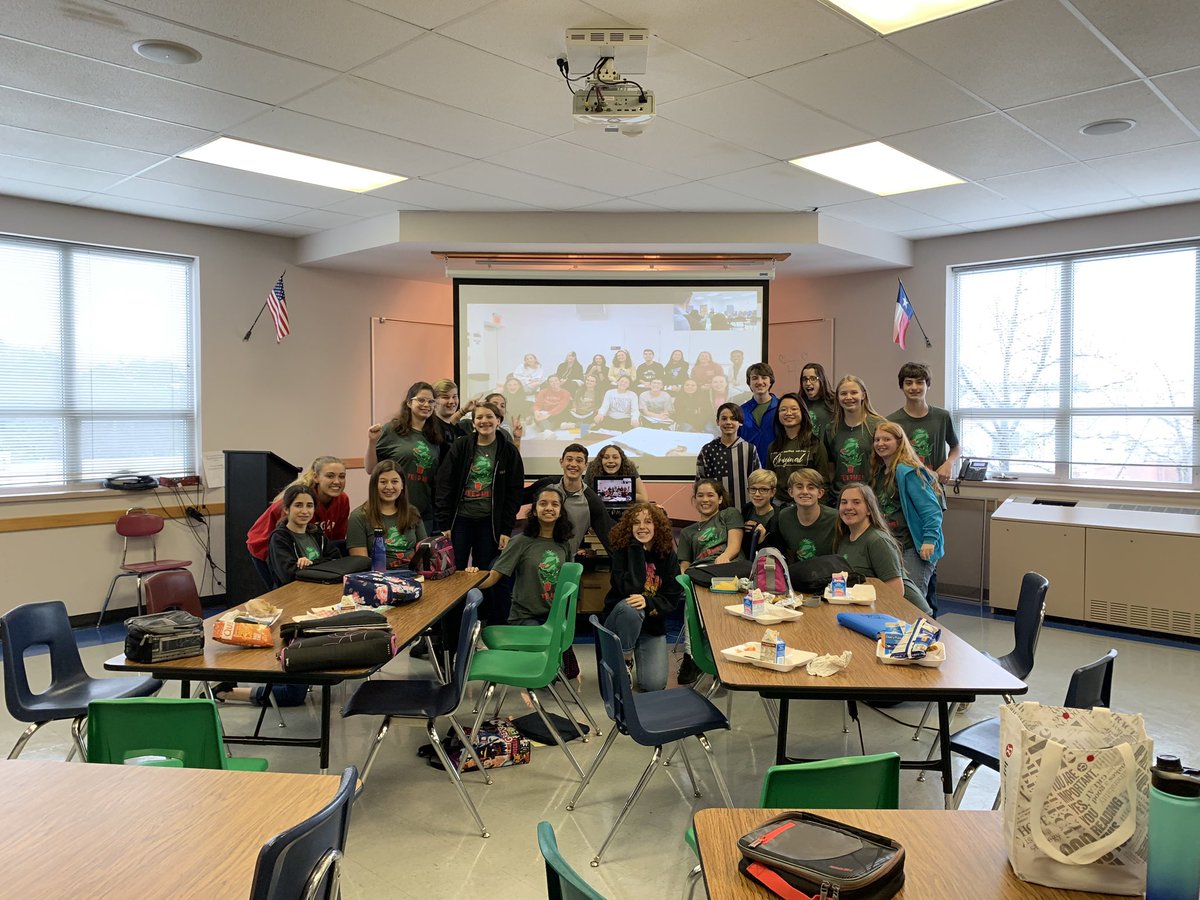 CPMSTheatre's tweet photo. Today a bunch of our awesome 8th graders got to talk to students from James Maddison University about their experiences in CPMS Theatre &amp; Productions! Thank you Professor Streeter for inviting us to speak with your students! 
.  
.
.
#theatreeducation #mycpms #1lisd #mylisd https://t.co/c01ld3K7lV