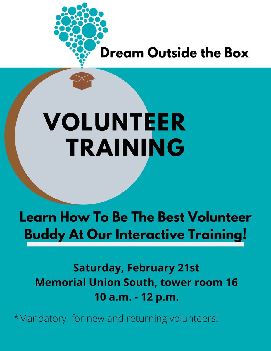 DOTBMU's tweet photo. I know you all are excited to start programing and so are we!

Volunteer training is this Saturday, come and bring a friend! More details below. 

See you then VBs! #DreamOutside🌟☁️ https://t.co/wkienQr5fy