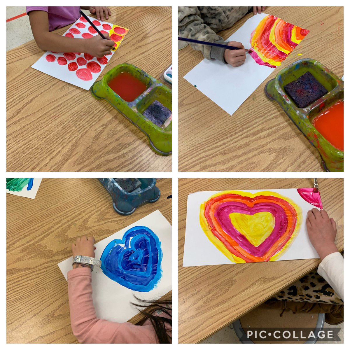AmyDrost5's tweet photo. Kinder and 1st painted paper for some spring like projects coming next week! We are summoning some warmer temperatures and fresh green grass! #bringonspring #neatestpainters #mves5⭐️ https://t.co/1doOhNglrm