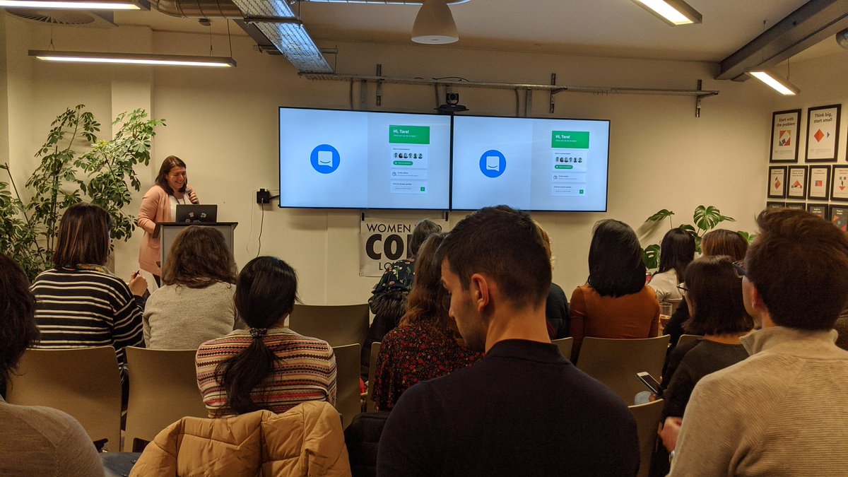 WWCodeLondon's tweet photo. A small introduction of @intercom by @mariagutierrez !! #wwcode #wwcodelondon https://t.co/rQUYszzxew