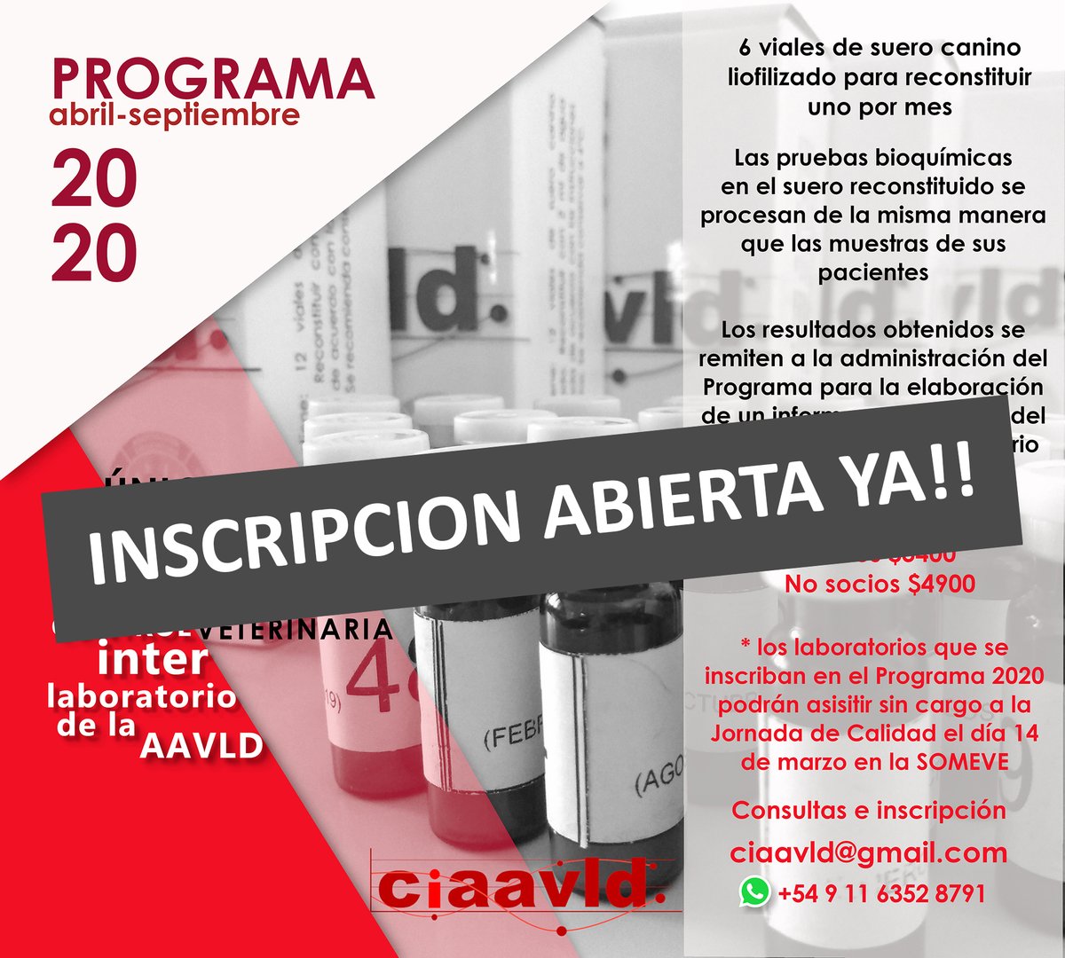AAVLD - Asoc. Arg. de Vet. de Lab. de Diagnóstico tweet media