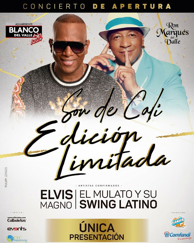 RadioPlaneta969's tweet photo. SON DE CALI brillará el próximo 7 de marzo en la capital mundial de la Salsa #sondecaliedicionlimitada
Lugar: ARENA CAÑAVERALEJO
Tickets en @Colboletos al 661 11 11
#colboletos Info y Palcos 313 710 9192 @CFCOLBOLETOS @WILLYGARCIACali
#sondecali #salsa #CaliCo https://t.co/agcGA62UPz